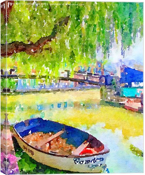 Camden Town in Summer Canvas Print by Zahra Majid