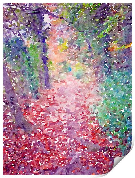 Painted in Waterlogue Print by Zahra Majid