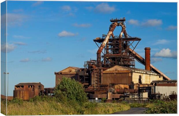 Redcar Steelworks Blast Furnace Canvas Print by Martyn Arnold