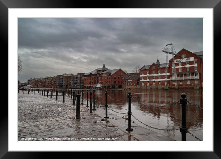 Along the Ouse Framed Mounted Print by GJS Photography Artist