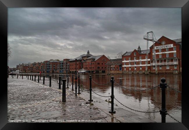 Along the Ouse Framed Print by GJS Photography Artist