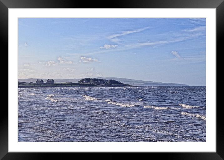 Clyde waters lapping Prestwick  (abstract) Framed Mounted Print by Allan Durward Photography