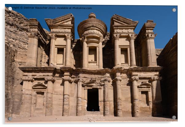 Ad Deir or the Monastery in Petra, Jordan Acrylic by Dietmar Rauscher