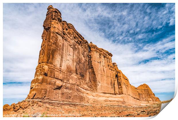 Tower of Babel Rock Formation Canyon Arches Nation Print by William Perry