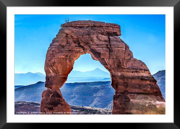 Delicate Arch Rock Canyon Arches National Park Moa Framed Mounted Print by William Perry