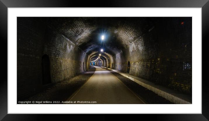 Headstone Tunnel Framed Mounted Print by Nigel Wilkins