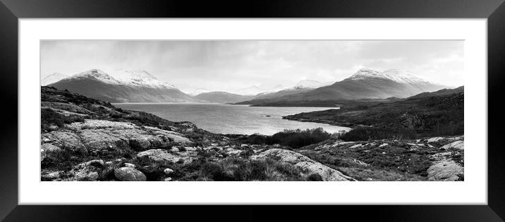Beinn Alligin Liathach Torridon-loch-and-mountains-highlands-sco Framed Mounted Print by Sonny Ryse