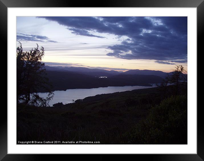 Lake Windermere from Gummers How Framed Mounted Print by DEE- Diana Cosford