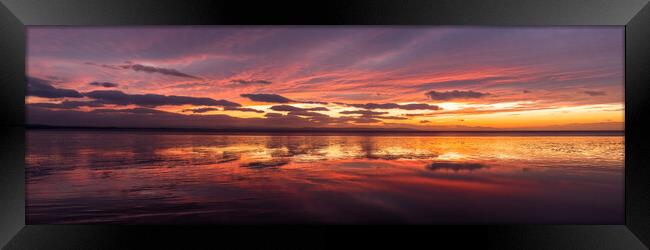 Beautiful Crosby Beach Sunset West Coast England Framed Print by Sonny Ryse