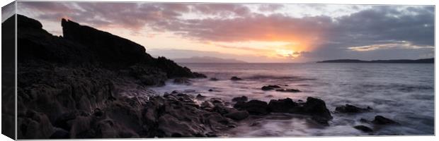 Elgol Coast Sunset Isle of Skye Scotland Canvas Print by Sonny Ryse