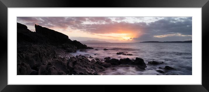 Elgol Coast Sunset Isle of Skye Scotland Framed Mounted Print by Sonny Ryse