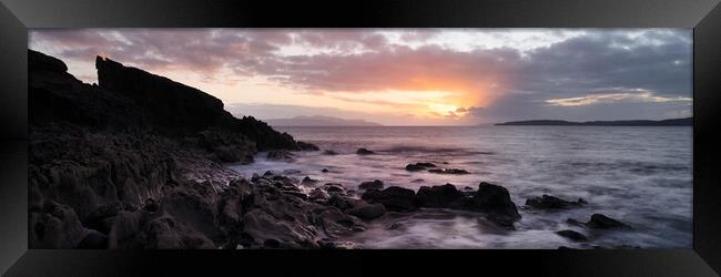 Elgol Coast Sunset Isle of Skye Scotland Framed Print by Sonny Ryse