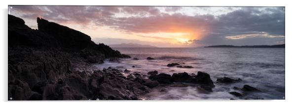 Elgol Coast Sunset Isle of Skye Scotland Acrylic by Sonny Ryse