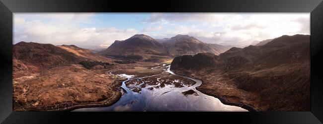 Loch Long Aerial Scottish highlands 2 Framed Print by Sonny Ryse