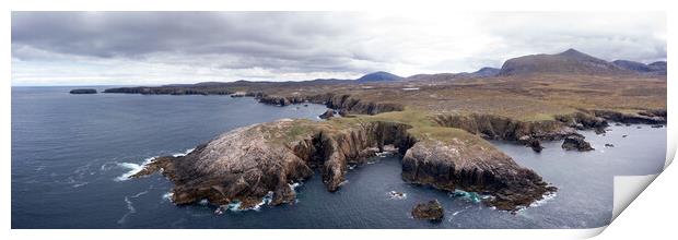 Isle of Lewis Mangursta coast Scotland Print by Sonny Ryse