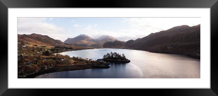 Loch Long Aerial Scottish highlands Framed Mounted Print by Sonny Ryse