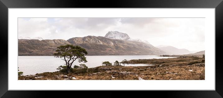 Loch Maree Slioch mountain Wester Ross Highlands scotland Framed Mounted Print by Sonny Ryse