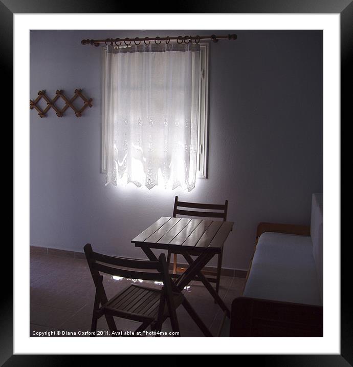 Simple light in Provatas apartment Framed Mounted Print by DEE- Diana Cosford