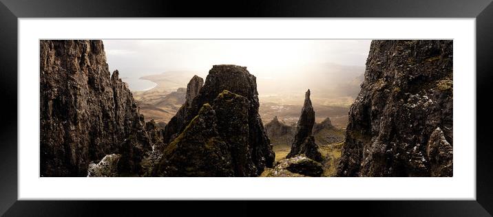 The Needle at the Quiraing and Trotternish Ridge Isle of Skye Framed Mounted Print by Sonny Ryse