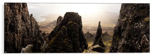 The Needle at the Quiraing and Trotternish Ridge Isle of Skye Acrylic by Sonny Ryse