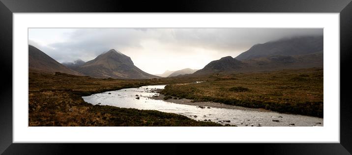 Sligachan and the Cuillin Mountains Isle of Skye Scotland Framed Mounted Print by Sonny Ryse