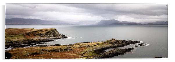 Sound of Sleet Loch Hourn Scotland Acrylic by Sonny Ryse