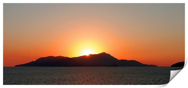 Bay of Naples Sunset Print by Tom Gomez