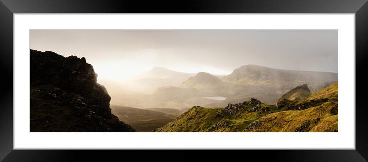 The Quiraing and Trotternish Ridge Isle of Skye Framed Mounted Print by Sonny Ryse
