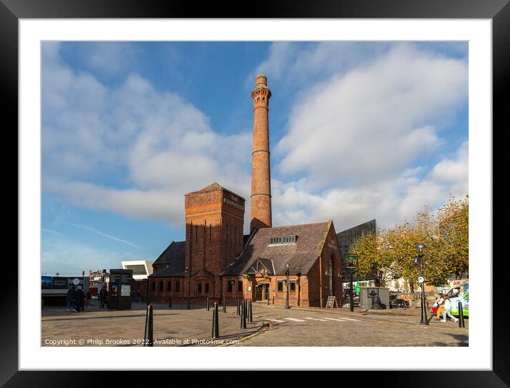 The Pump House, Liverpool Framed Mounted Print by Philip Brookes