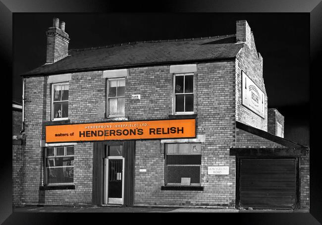 Hendersons Relish Building Framed Print by Darren Galpin