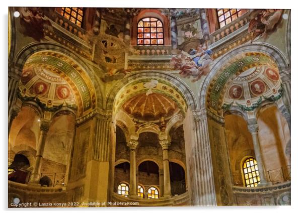 Basilica of San Vitale - Ravenna Acrylic by Laszlo Konya