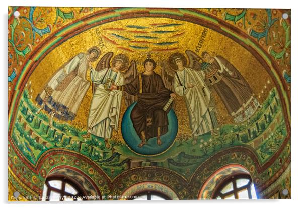 Byzantine mosaics - Ravenna Acrylic by Laszlo Konya