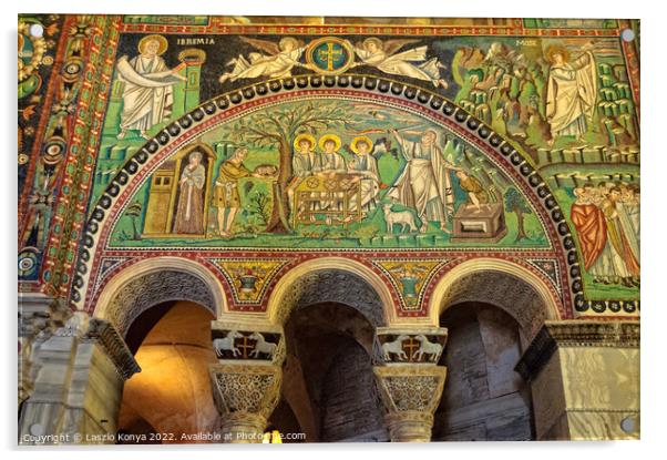 Byzantine mosaics - Ravenna Acrylic by Laszlo Konya