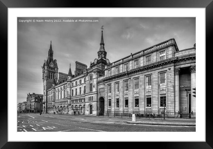 Union Street Aberdeen  Framed Mounted Print by Navin Mistry