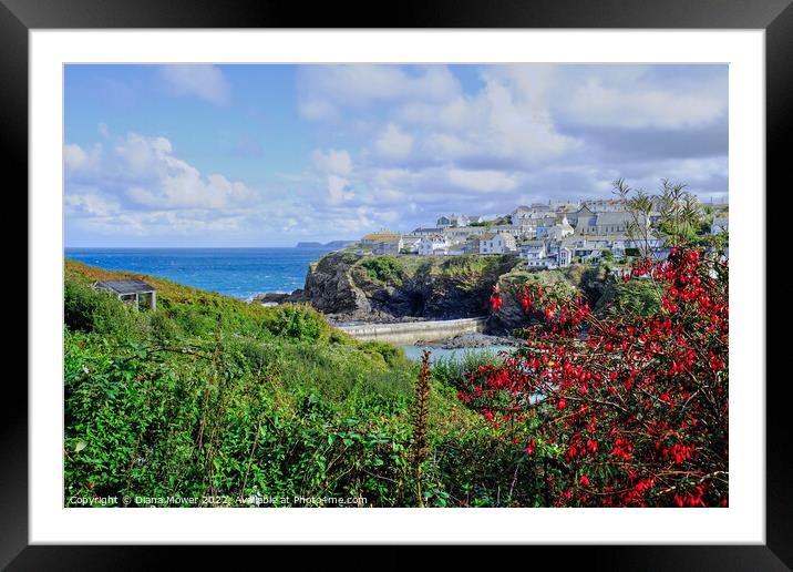  Picturesque Port Isaac   Framed Mounted Print by Diana Mower