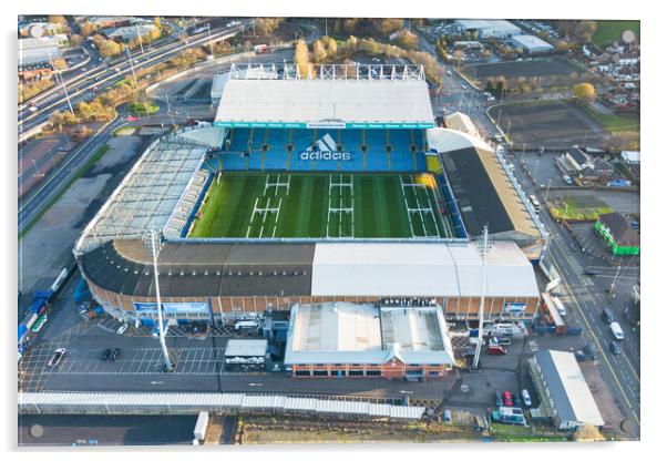 Elland Road From The Air Acrylic by Apollo Aerial Photography