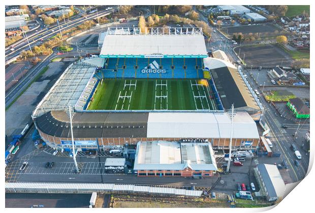 Elland Road From The Air Print by Apollo Aerial Photography