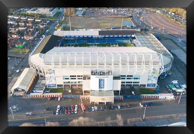 Elland Road From The Air Framed Print by Apollo Aerial Photography