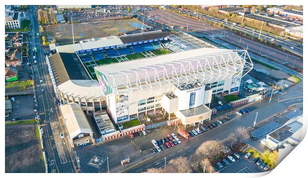 Elland Road From The Air Print by Apollo Aerial Photography