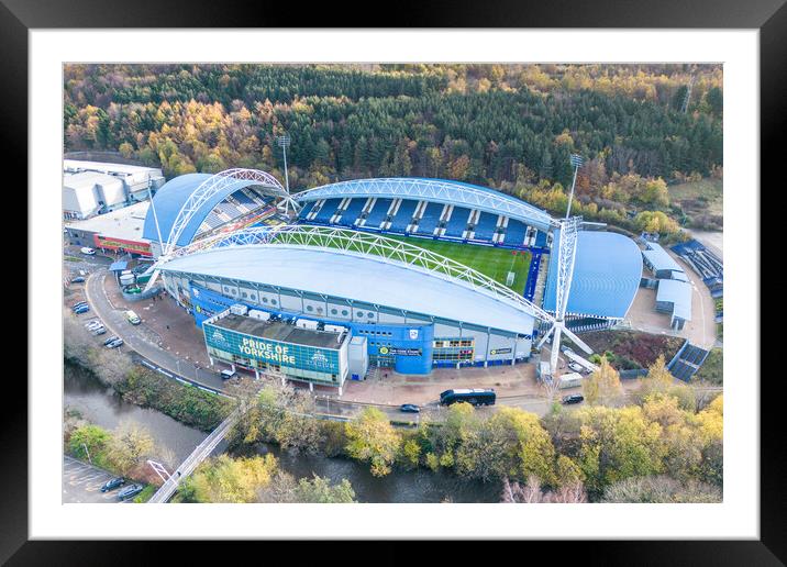 Huddersfield Stadium Framed Mounted Print by Apollo Aerial Photography