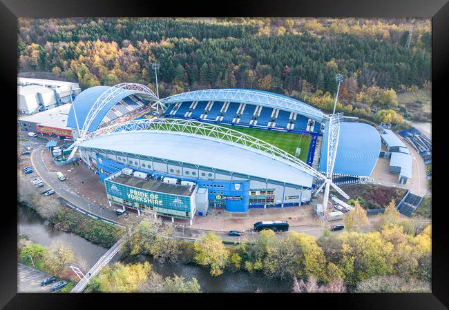 Huddersfield Stadium Framed Print by Apollo Aerial Photography