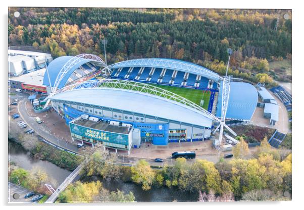 Huddersfield Stadium Acrylic by Apollo Aerial Photography