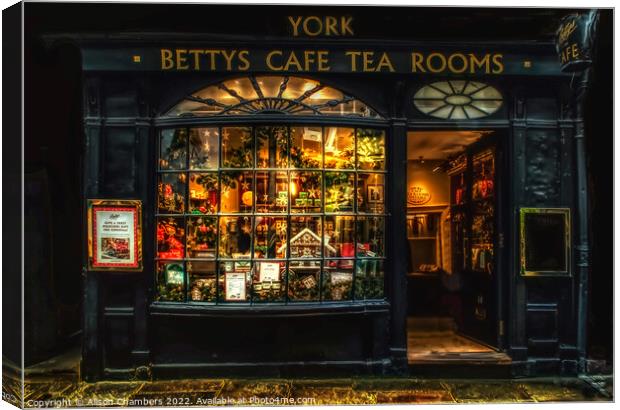 Bettys Cafe Tea Room York Canvas Print by Alison Chambers
