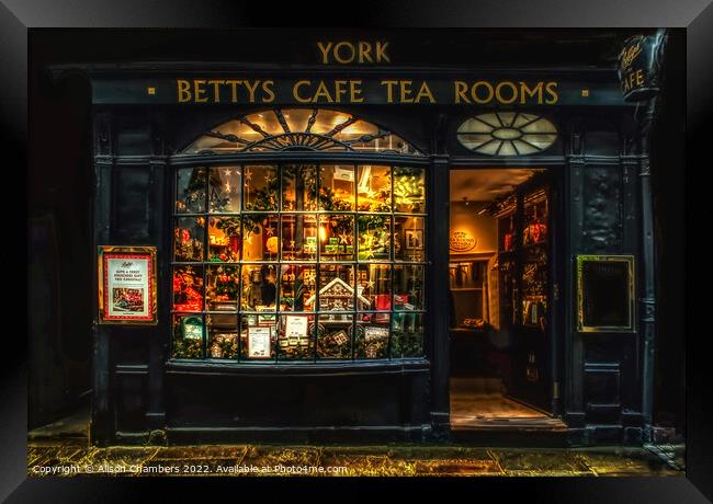 Bettys Cafe Tea Room York Framed Print by Alison Chambers