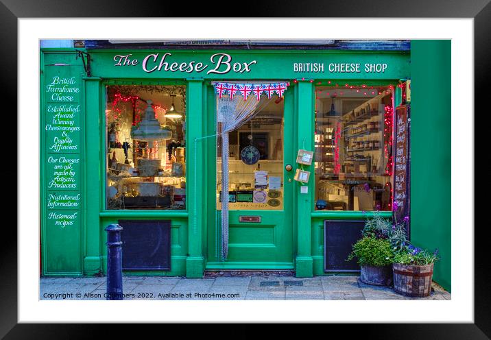 Whitstable Cheese Shop Framed Mounted Print by Alison Chambers