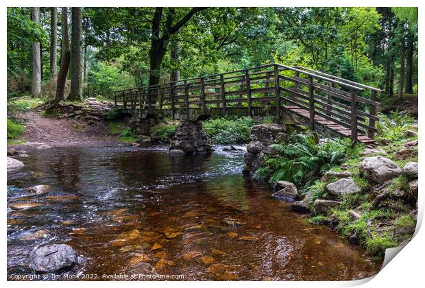 Bridge over the River Esk Print by Jim Monk