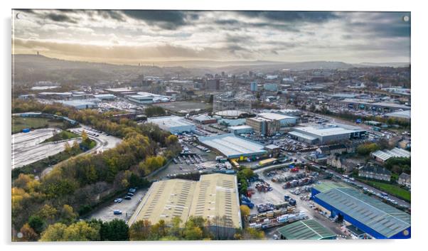 Huddersfield Panorama Acrylic by Apollo Aerial Photography
