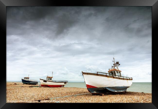 Dungeness Boats Framed Print by Jim Monk