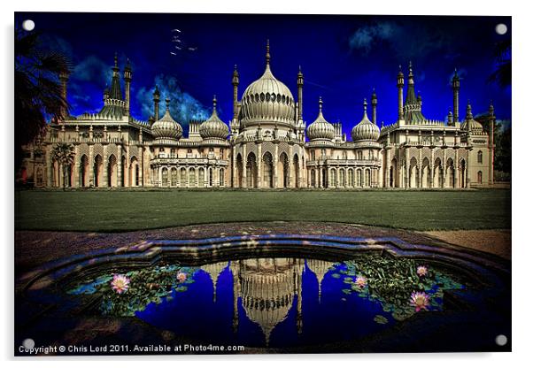 Brighton's Royal Pavilion Acrylic by Chris Lord