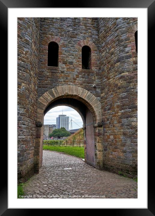 Cardiff Castle, South Wales Framed Mounted Print by Gordon Maclaren